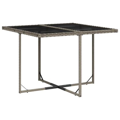 vidaXL Garden Dining Set | Grey | PE rattan | 10-seater | Collapsible