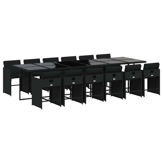 vidaXL Garden Dining Set | Black