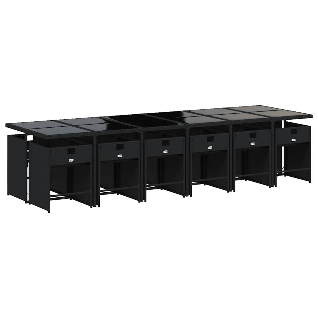 vidaXL Garden Dining Set | Black