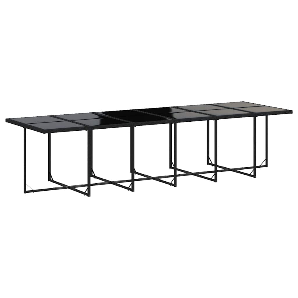 vidaXL Garden Dining Set | Black