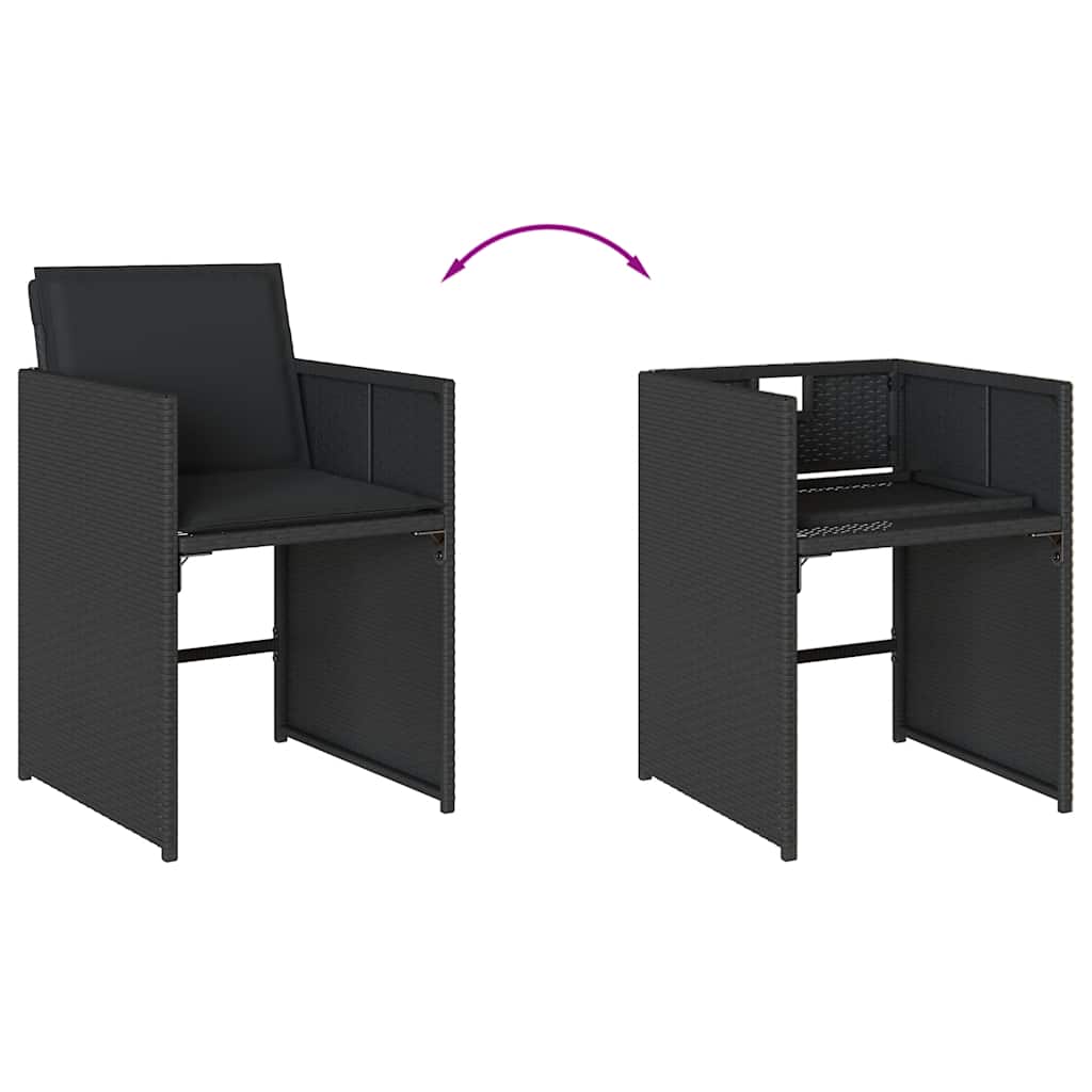 vidaXL Garden Dining Set | Black