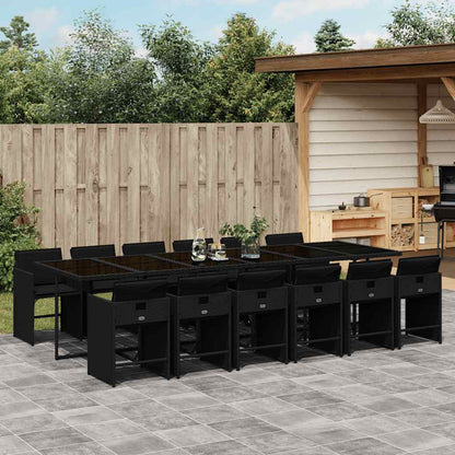 vidaXL Garden Dining Set | Black