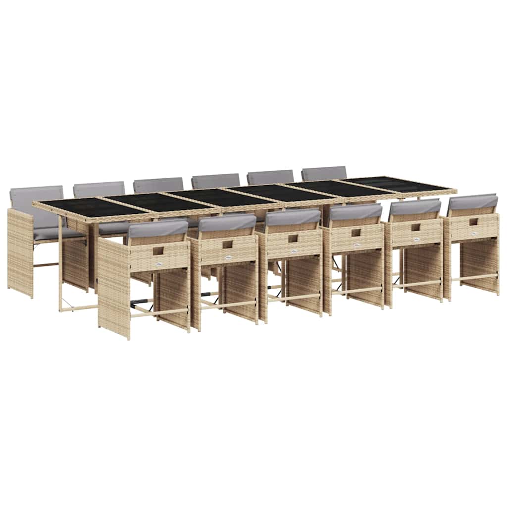 vidaXL Garden Dining Set | Mix beige