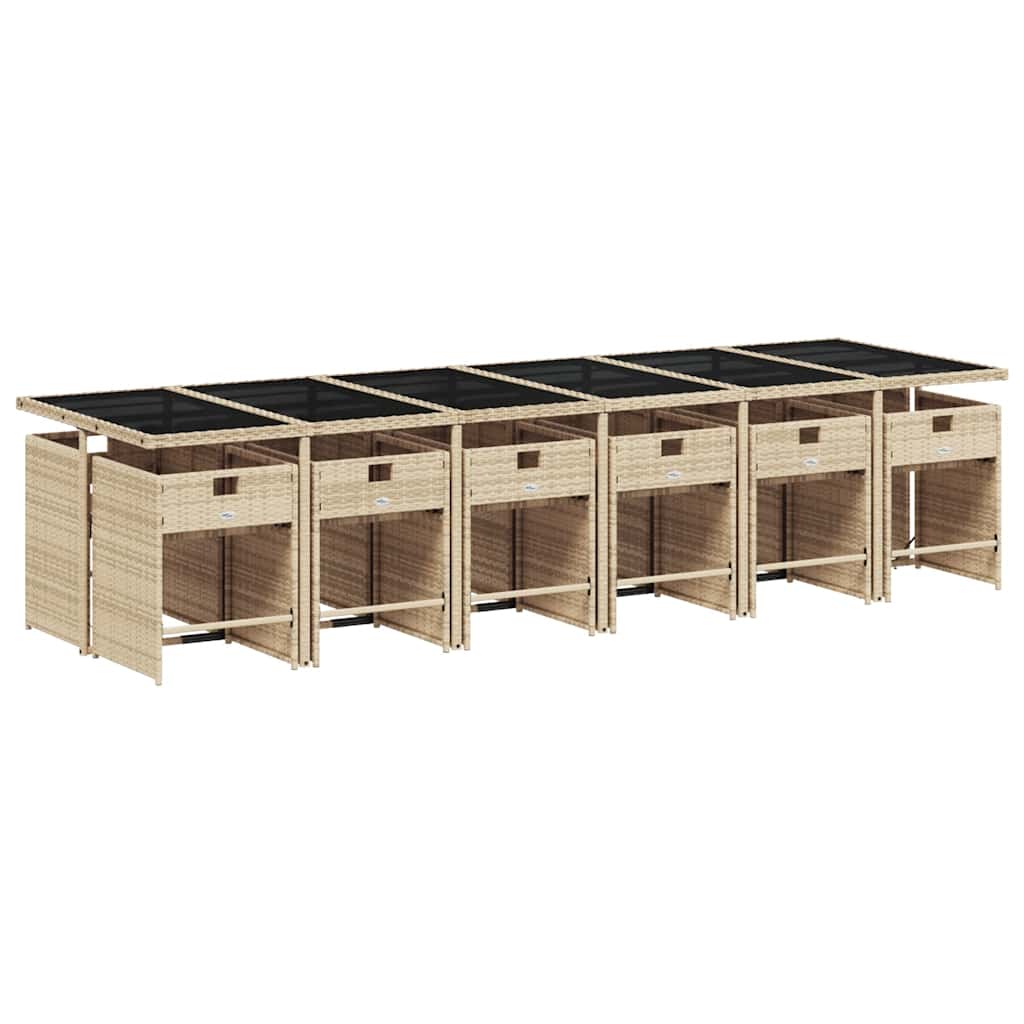 vidaXL Garden Dining Set | Mix beige