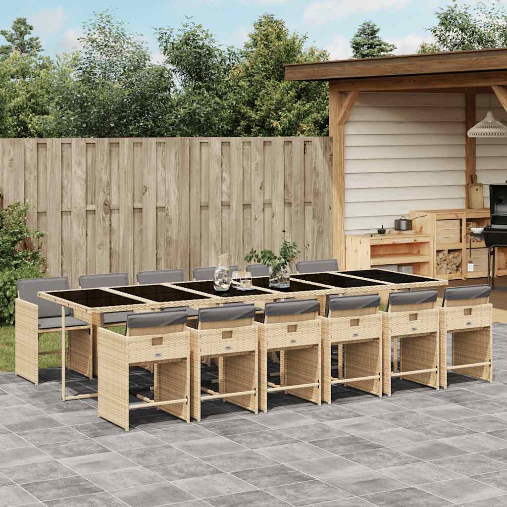 vidaXL Garden Dining Set | Mix beige