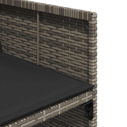 vidaXL Garden Dining Set | Grey, Brown, Dark Grey