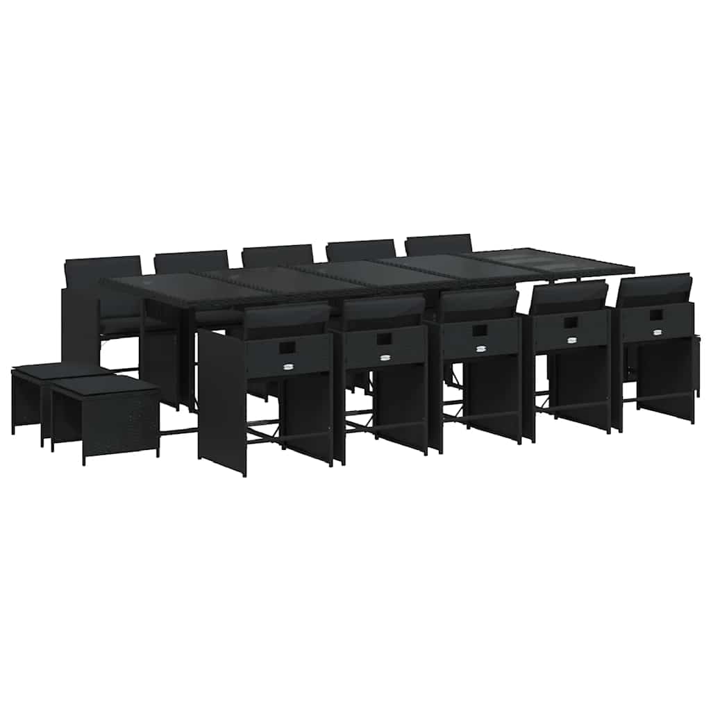 vidaXL Garden Dining Set | Black
