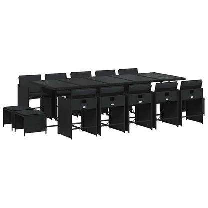 vidaXL Garden Dining Set | Black