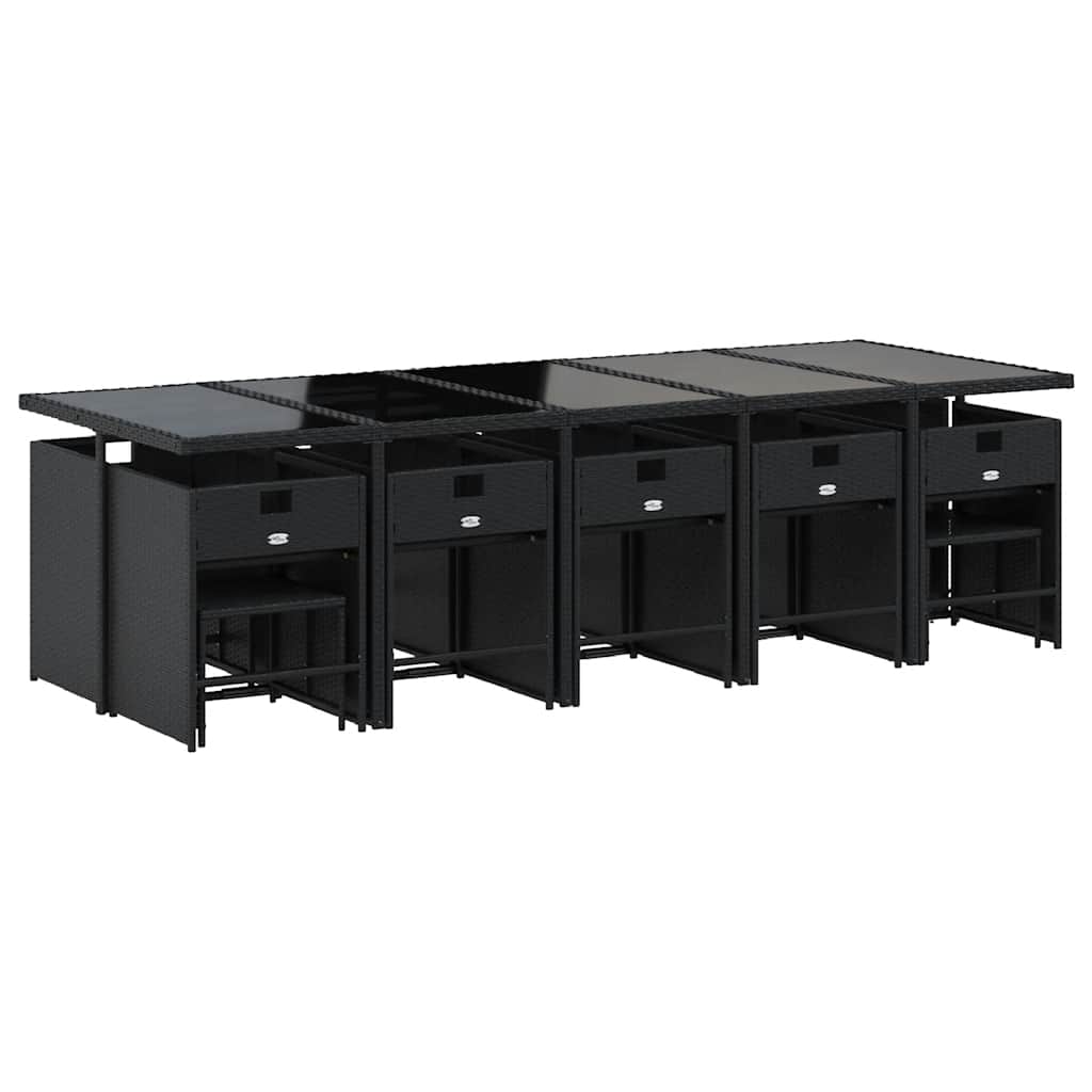 vidaXL Garden Dining Set | Black