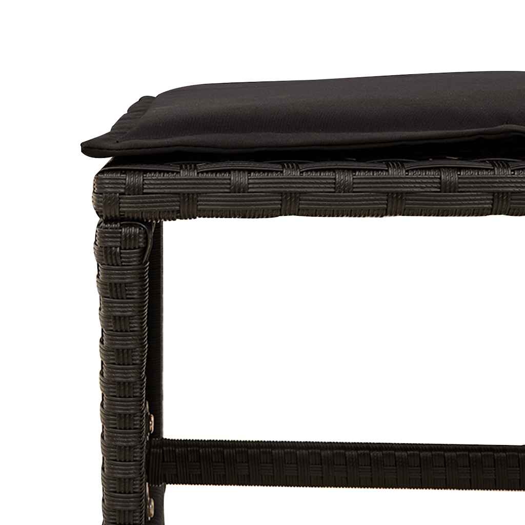 vidaXL Garden Dining Set | Black