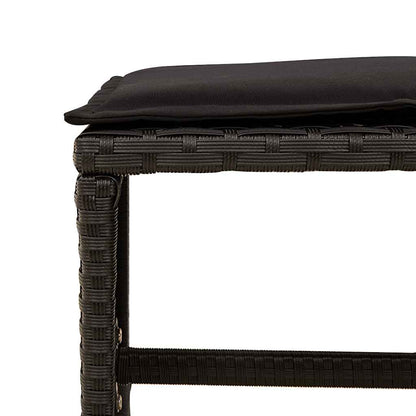 vidaXL Garden Dining Set | Black