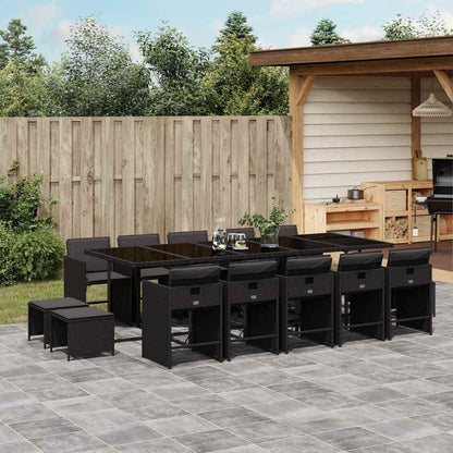 vidaXL Garden Dining Set | Black