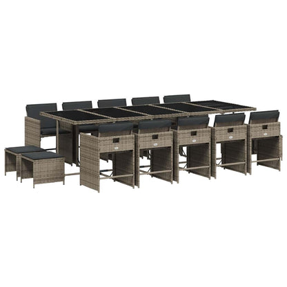 vidaXL Garden Dining Set | Grey, Dark Grey