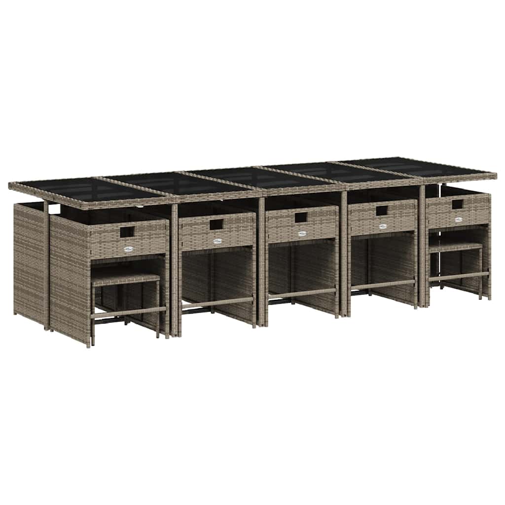 vidaXL Garden Dining Set | Grey, Dark Grey