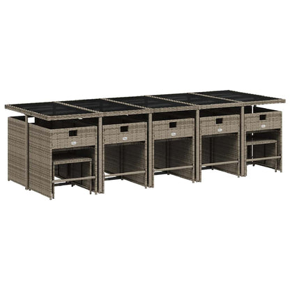 vidaXL Garden Dining Set | Grey, Dark Grey
