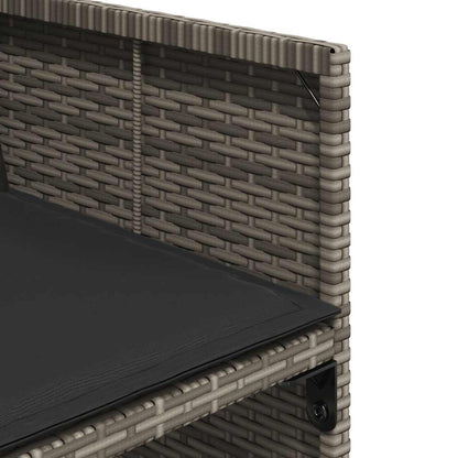 vidaXL Garden Dining Set | Grey, Dark Grey