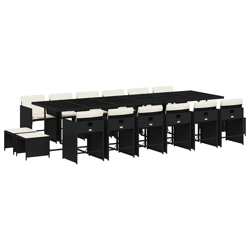 vidaXL Garden Dining Set | Black