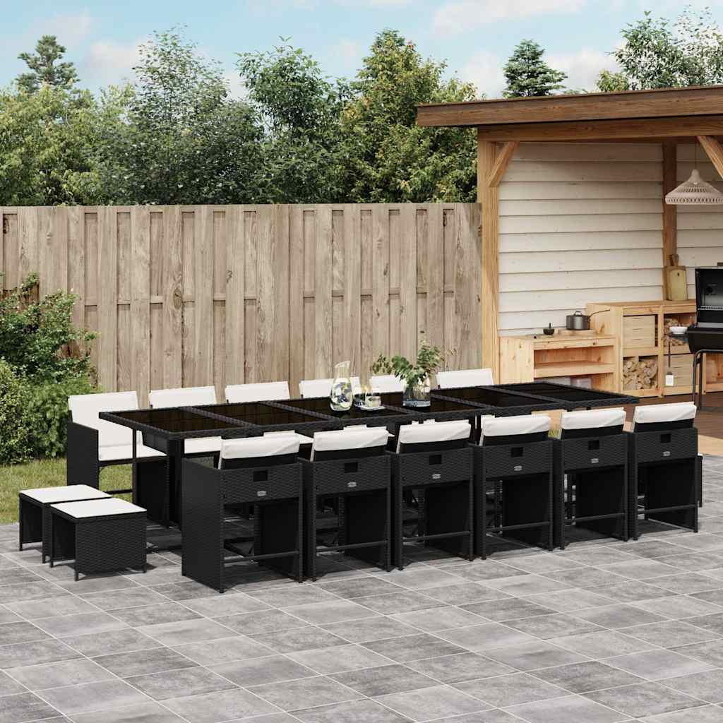 vidaXL Garden Dining Set | Black