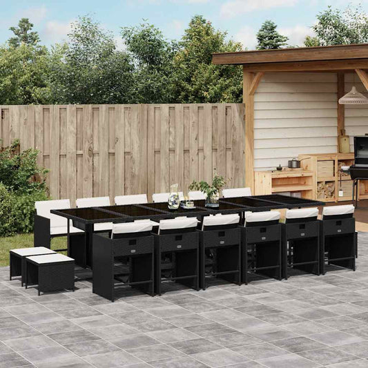 vidaXL Garden Dining Set | Black