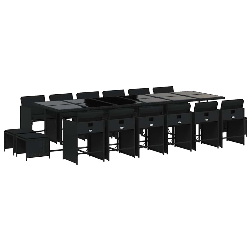 vidaXL Garden Dining Set | Black