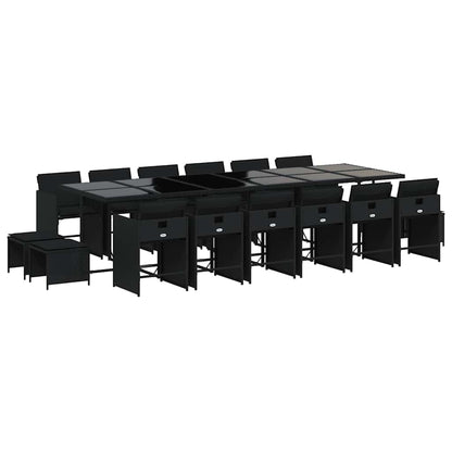 vidaXL Garden Dining Set | Black