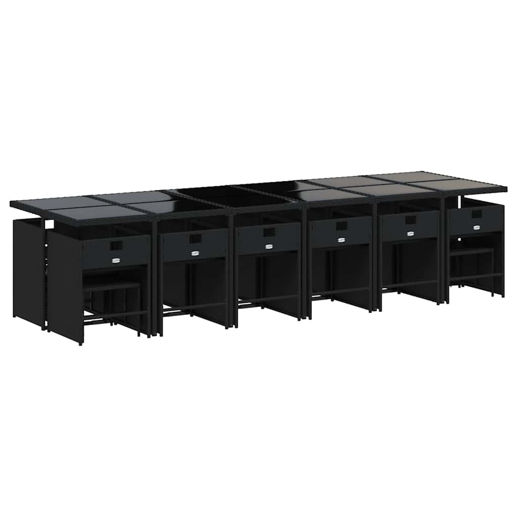 vidaXL Garden Dining Set | Black