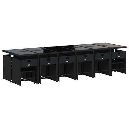 vidaXL Garden Dining Set | Black