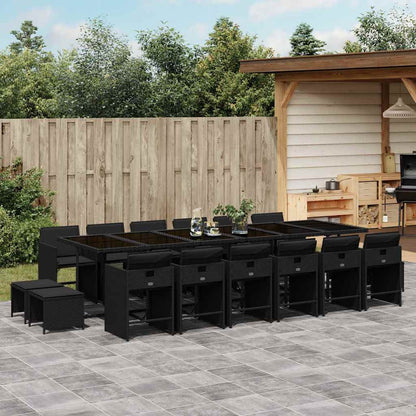 vidaXL Garden Dining Set | Black