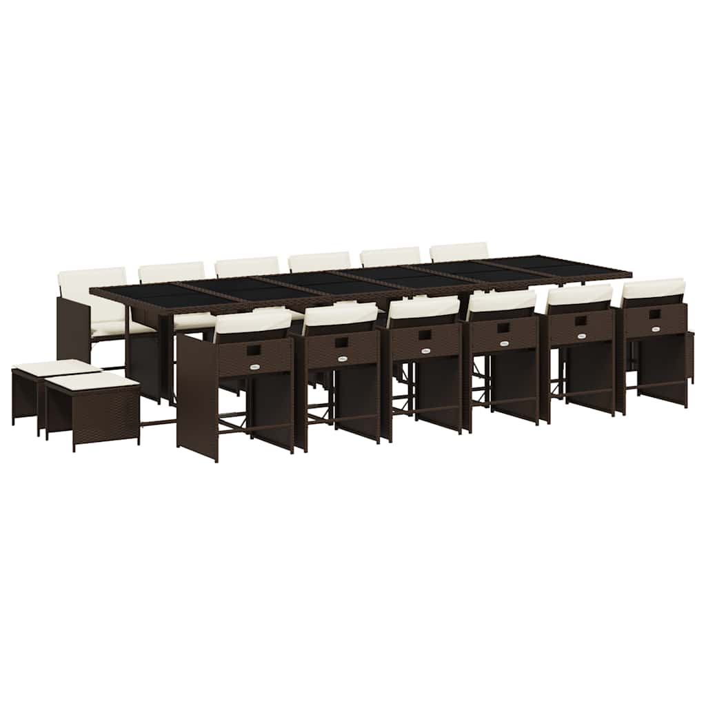 vidaXL Garden Dining Set | Brown