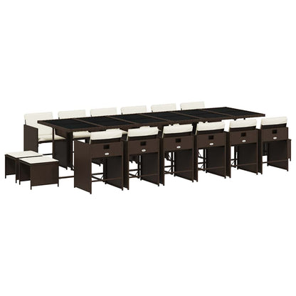vidaXL Garden Dining Set | Brown
