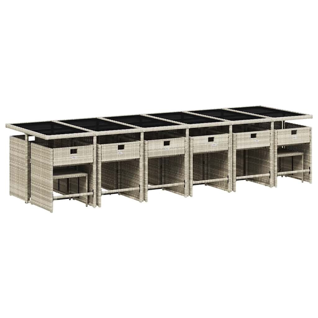 vidaXL Garden Dining Set | Light Grey