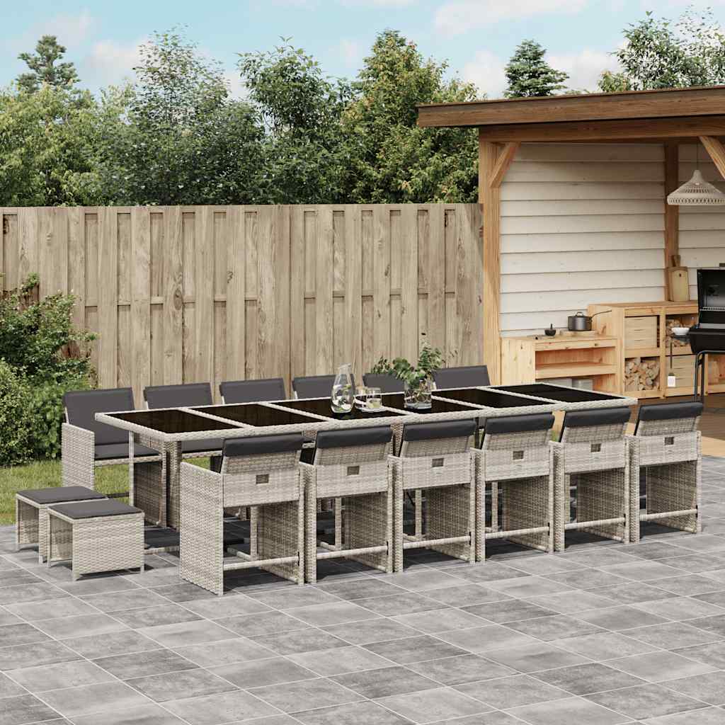 vidaXL Garden Dining Set | Light Grey
