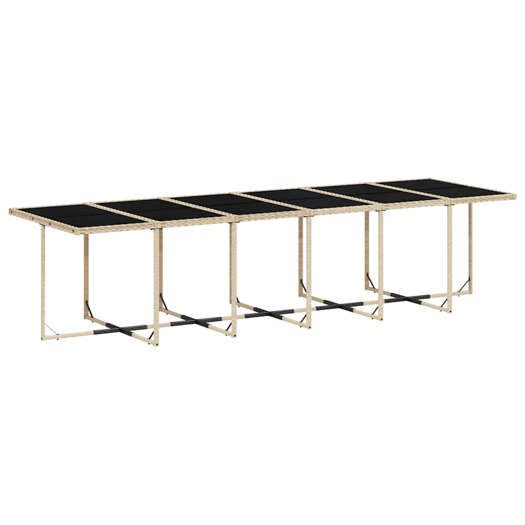 vidaXL Garden Dining Set | Mix beige, light grey, black