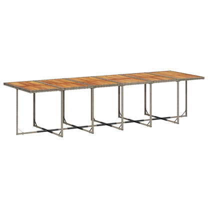 vidaXL Garden Dining Set | Grey, Brown, Dark Grey