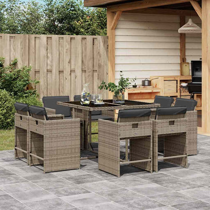 vidaXL Garden Dining Set | Grey, Dark Grey