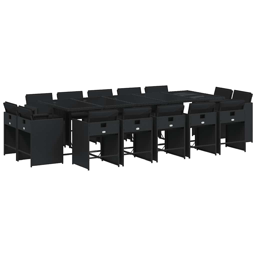 vidaXL Garden Dining Set | Black