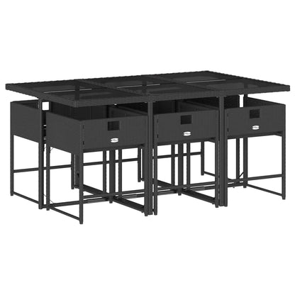 vidaXL Garden Dining Set | Black