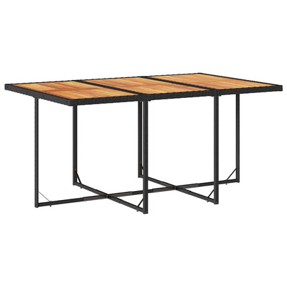 vidaXL Garden Dining Set | Black, Brown, Cream White