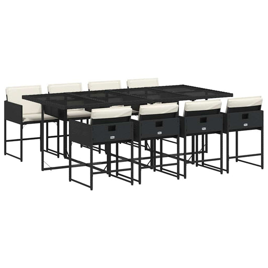 vidaXL Garden Dining Set | Black