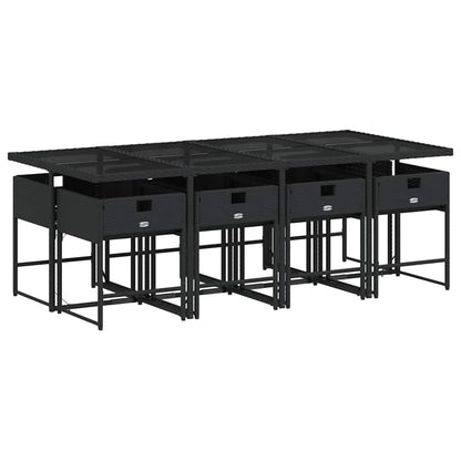 vidaXL Garden Dining Set | Black