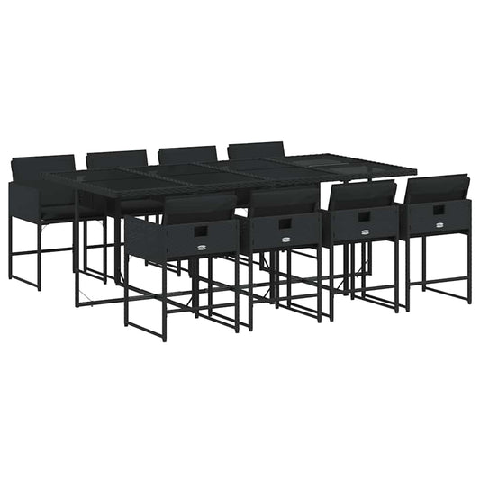 vidaXL Garden Dining Set | Black