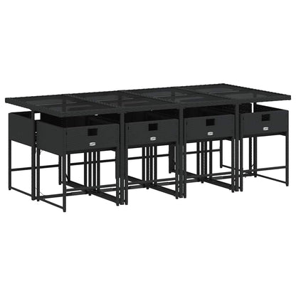 vidaXL Garden Dining Set | Black