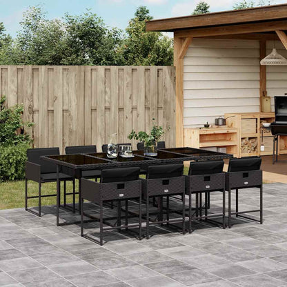 vidaXL Garden Dining Set | Black
