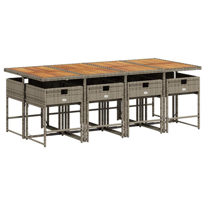 vidaXL Garden Dining Set | Grey