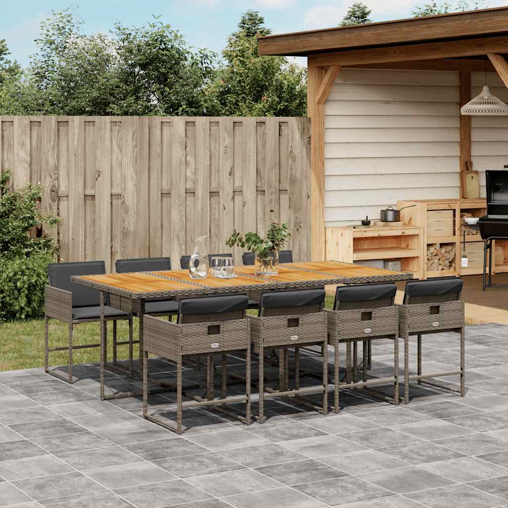 vidaXL Garden Dining Set | Grey