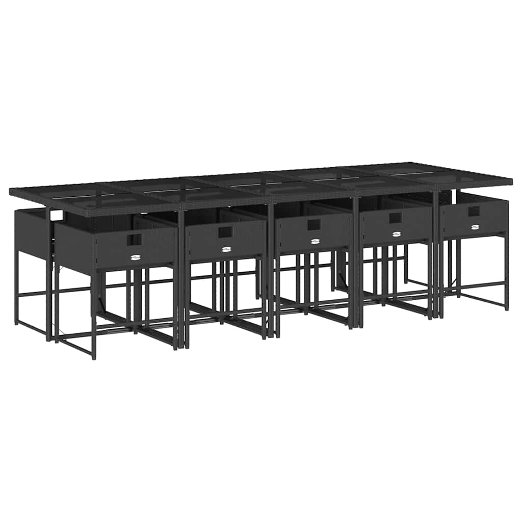 vidaXL Garden Dining Set | Black