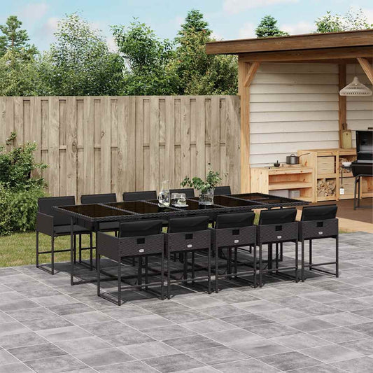 vidaXL Garden Dining Set | Black