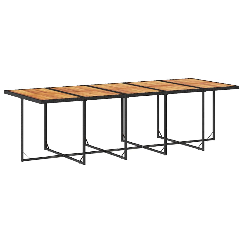 vidaXL Garden Dining Set | Black and brown