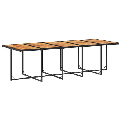 vidaXL Garden Dining Set | Black and brown