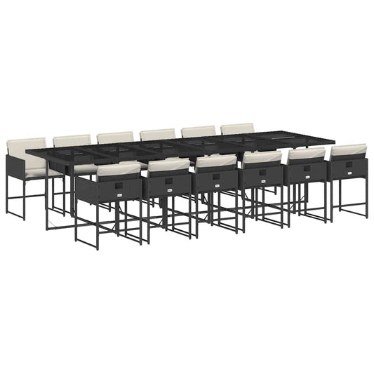 vidaXL Garden Dining Set | Black